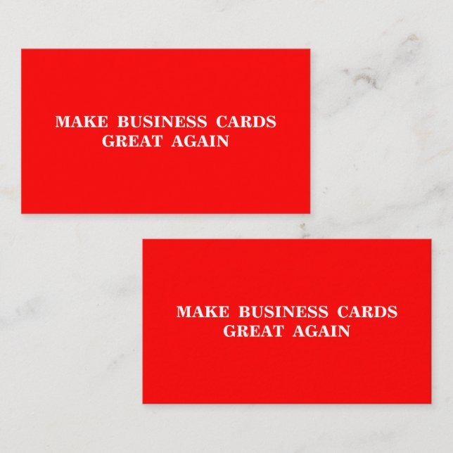 Make Business Cards Great Again  (Front/Back)