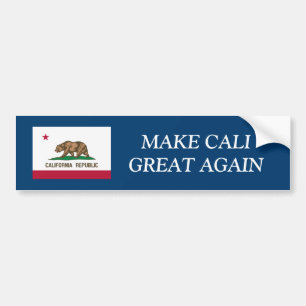 MAKE CALIFORNIA GREAT AGAIN funny bumper stickers