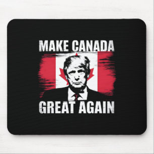 Make Canada Great Again Funny Trump Canadian Flag Mouse Mat
