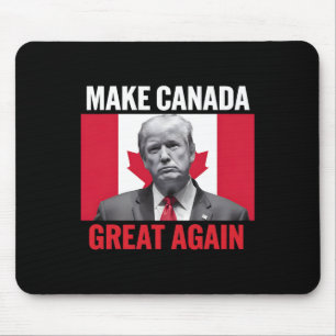 Make Canada Great Again Funny Trump Canadian Flag Mouse Mat