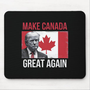 Make Canada Great Again Funny Trump Canadian Flag Mouse Mat
