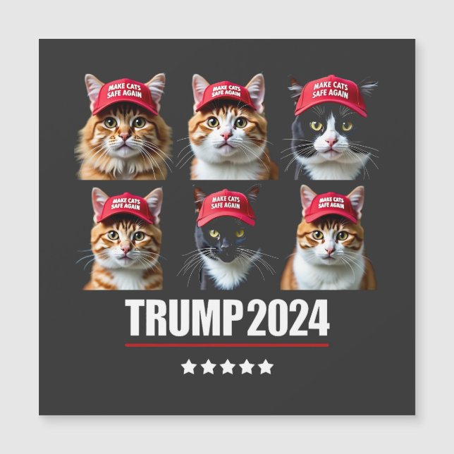 Make Cats Safe Again Maga Trump Election (Front)