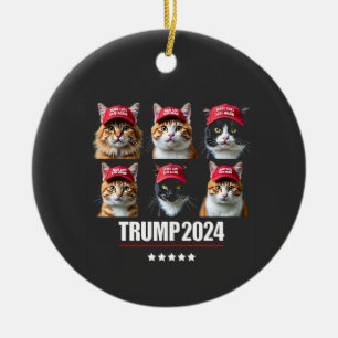 Make Cats Safe Again Maga Trump Election Ceramic Tree Decoration