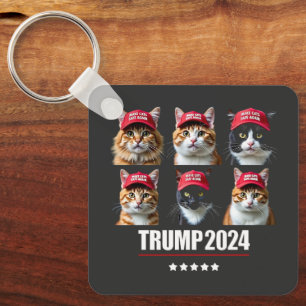 Make Cats Safe Again Maga Trump Election Key Ring