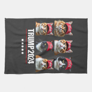 Make Cats Safe Again Maga Trump Election Tea Towel