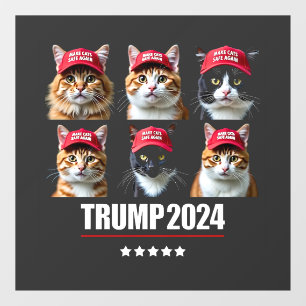 Make Cats Safe Again Maga Trump Election Window Cling