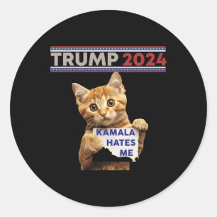 Make Cats Safe Again Trump Cats For Trump  Classic Round Sticker