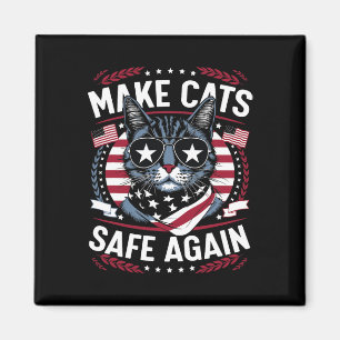 Make Cats Safe Again Trump Cats For Trump Magnet