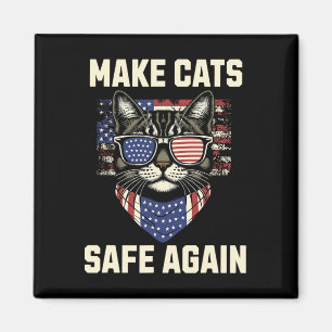 Make Cats Safe Again Trump Cats For Trump Magnet