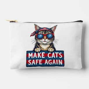 Make Cats Safe Again Trump Election Vote   Accessory Pouch