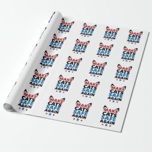 Make Cats Safe Again Trump Election Vote  Wrapping Paper