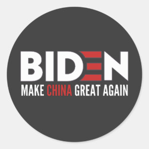 Make China Great Again Classic Round Sticker