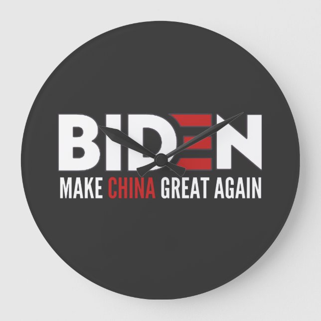 Make China Great Again Large Clock (Front)