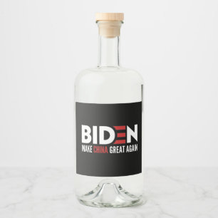 Make China Great Again Liquor Bottle Label