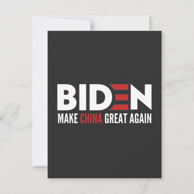 Make China Great Again Thank You Card (Front)