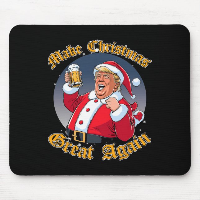 Make Christmas Great Again 2024 Trump Funny Trump  Mouse Mat (Front)