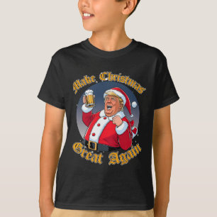 Make Christmas Great Again 2024 Trump Funny Trump T-Shirt