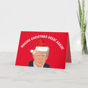 MAKE CHRISTMAS GREAT AGAIN DONALD TRUMP CARDS