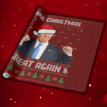 Make Christmas Great Again Donald Trump Xmas Funny Wrapping Paper<br><div class="desc">Make Christmas Great Again Donald Trump Xmas Funny Wrapping Paper</div>
