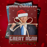 Make Christmas Great Again Donald Trump Xmas Funny Wrapping Paper Sheet<br><div class="desc">Make Christmas Great Again Donald Trump Xmas Funny Wrapping Paper</div>