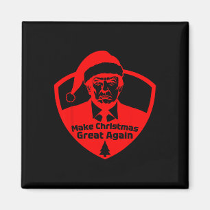 Make Christmas Great Again Funny President Trump M Magnet