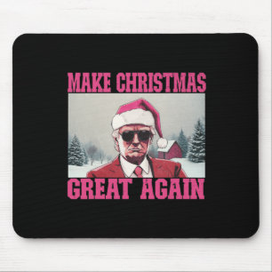 Make Christmas Great Again Funny Santa Claus Trump Mouse Mat