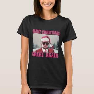 Make Christmas Great Again Funny Santa Claus Trump T-Shirt