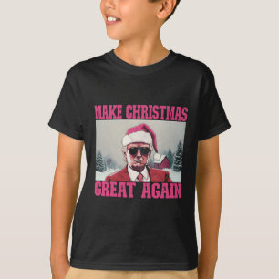 Make Christmas Great Again Funny Santa Claus Trump T-Shirt