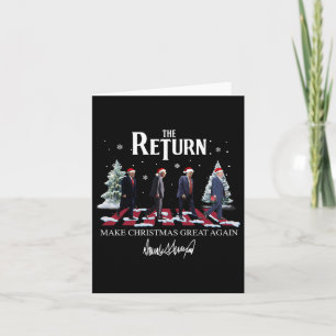 Make Christmas Great Again Funny Santa Trump 2024  Card