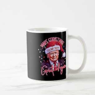 Make Christmas Great Again Funny Santa Trump 2024 Coffee Mug