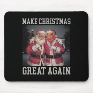 Make Christmas Great Again Funny Santa Trump 2024  Mouse Mat