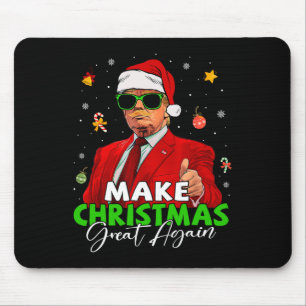 Make Christmas Great Again Funny Santa Trump Chris Mouse Mat
