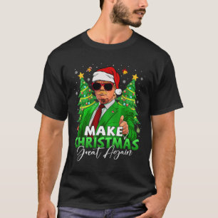 Make Christmas Great Again Funny Santa Trump Chris T-Shirt