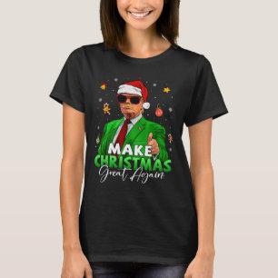 Make Christmas Great Again Funny Santa Trump Chris T-Shirt