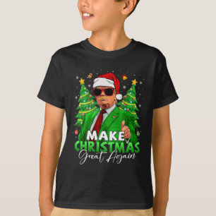 Make Christmas Great Again Funny Santa Trump Chris T-Shirt
