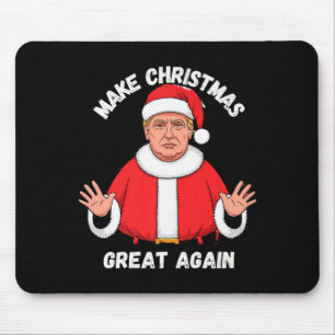 Make Christmas Great Again Funny Santa Trump Premi Mouse Mat