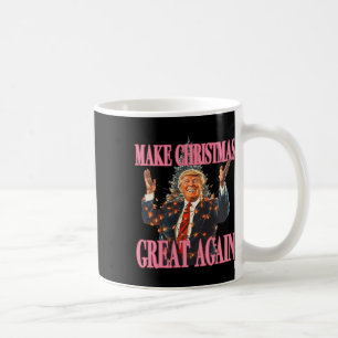 Make Christmas Great Again Funny Santa Trump Xmas Coffee Mug