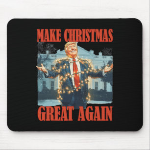 Make Christmas Great Again Funny Santa Trump Xmas  Mouse Mat