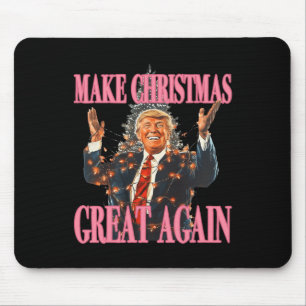 Make Christmas Great Again Funny Santa Trump Xmas Mouse Mat