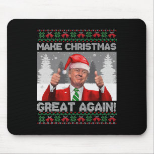 Make Christmas Great Again Funny Trump Pyjamas Ugl Mouse Mat