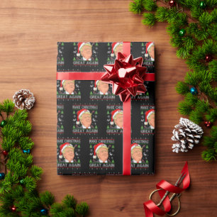 Make Christmas Great Again Funny Trump Ugly Xmas Wrapping Paper