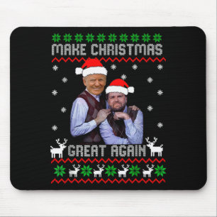 Make Christmas Great Again Funny Trump Vance Broth Mouse Mat