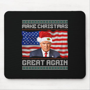 Make Christmas Great Again Funny Trump Xmas Snow P Mouse Mat