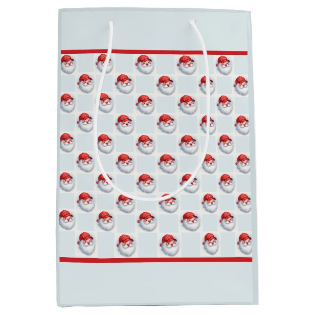 Make Christmas Great Again Maga Gift Wrap Medium Gift Bag (Front)