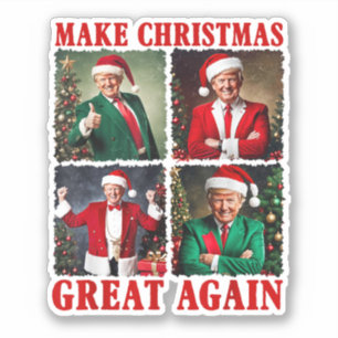 Make Christmas Great Again Santa Funny Trump Xmas