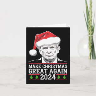 Make Christmas Great Again Santa Funny Trump Xmas  Card