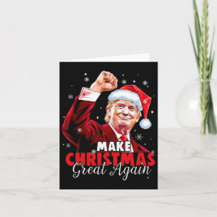 Make Christmas Great Again Santa Funny Trump Xmas  Card