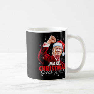 Make Christmas Great Again Santa Funny Trump Xmas Coffee Mug