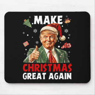 Make Christmas Great Again Santa Funny Trump Xmas Mouse Mat