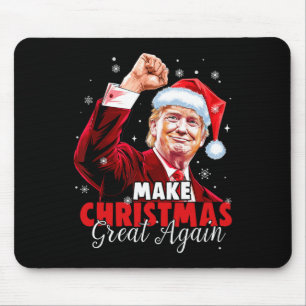 Make Christmas Great Again Santa Funny Trump Xmas Mouse Mat
